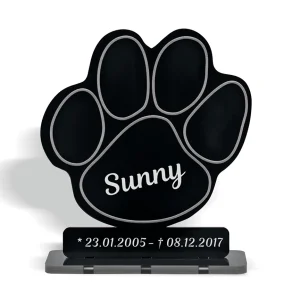 Standbild „Pfote“ für Hunde oder Katzen 19 x 20 cm