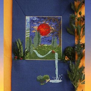 Sonnenuntergang am Bachlauf