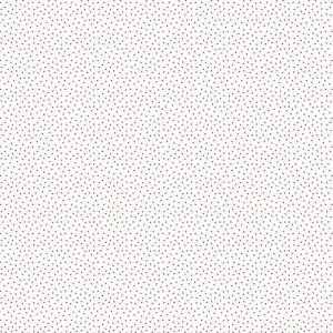 Minitupfen weiß-rot – Baumwollstoff