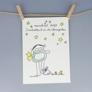 manchmal hilft Innehalten Motivationskarte