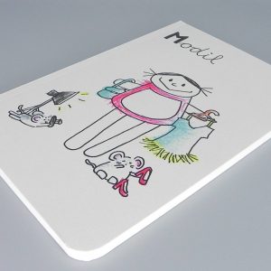 Model Notizbuch, Modil Beruf aus Kindermunde