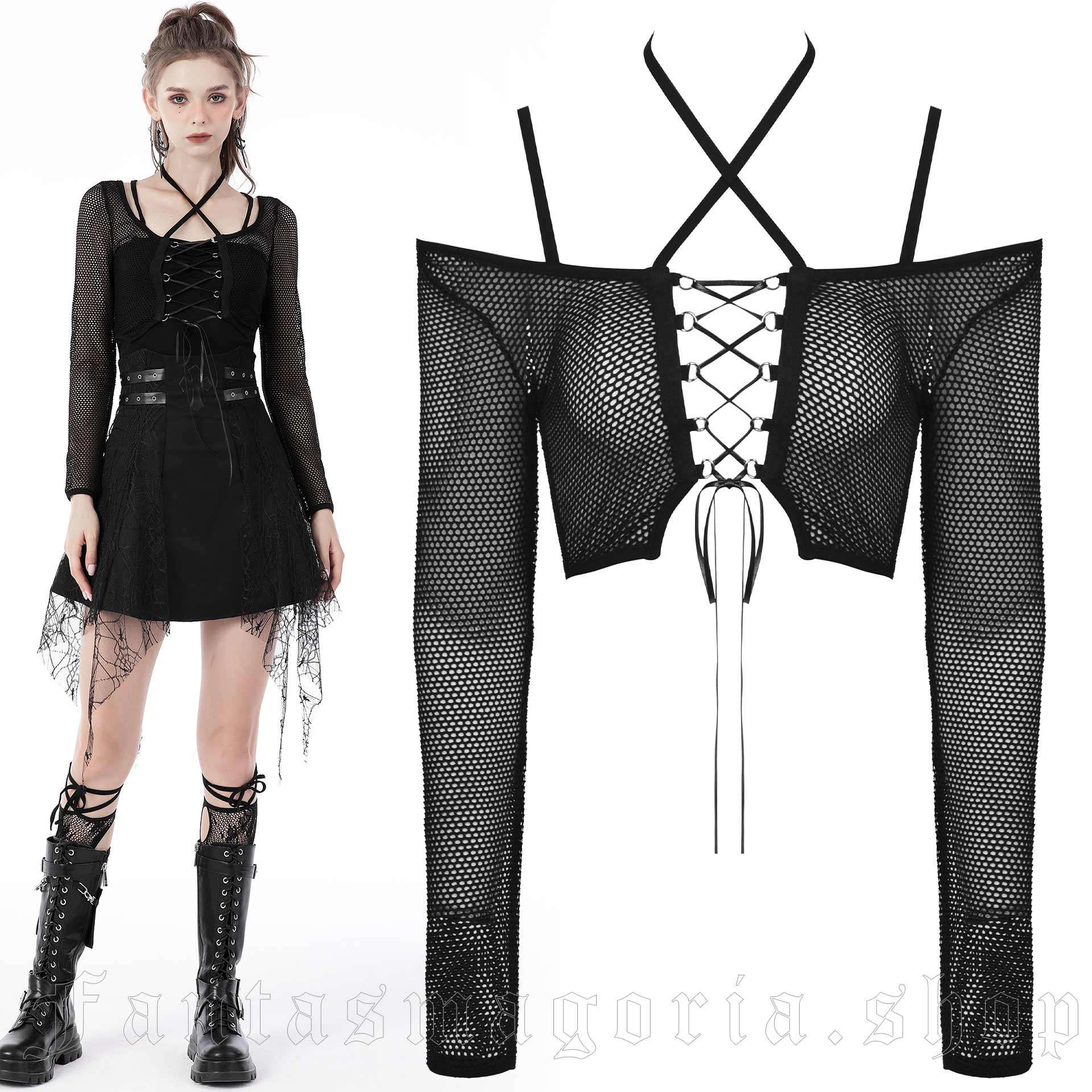 Dark In Love Mesharmor Crop Top – Bild 2