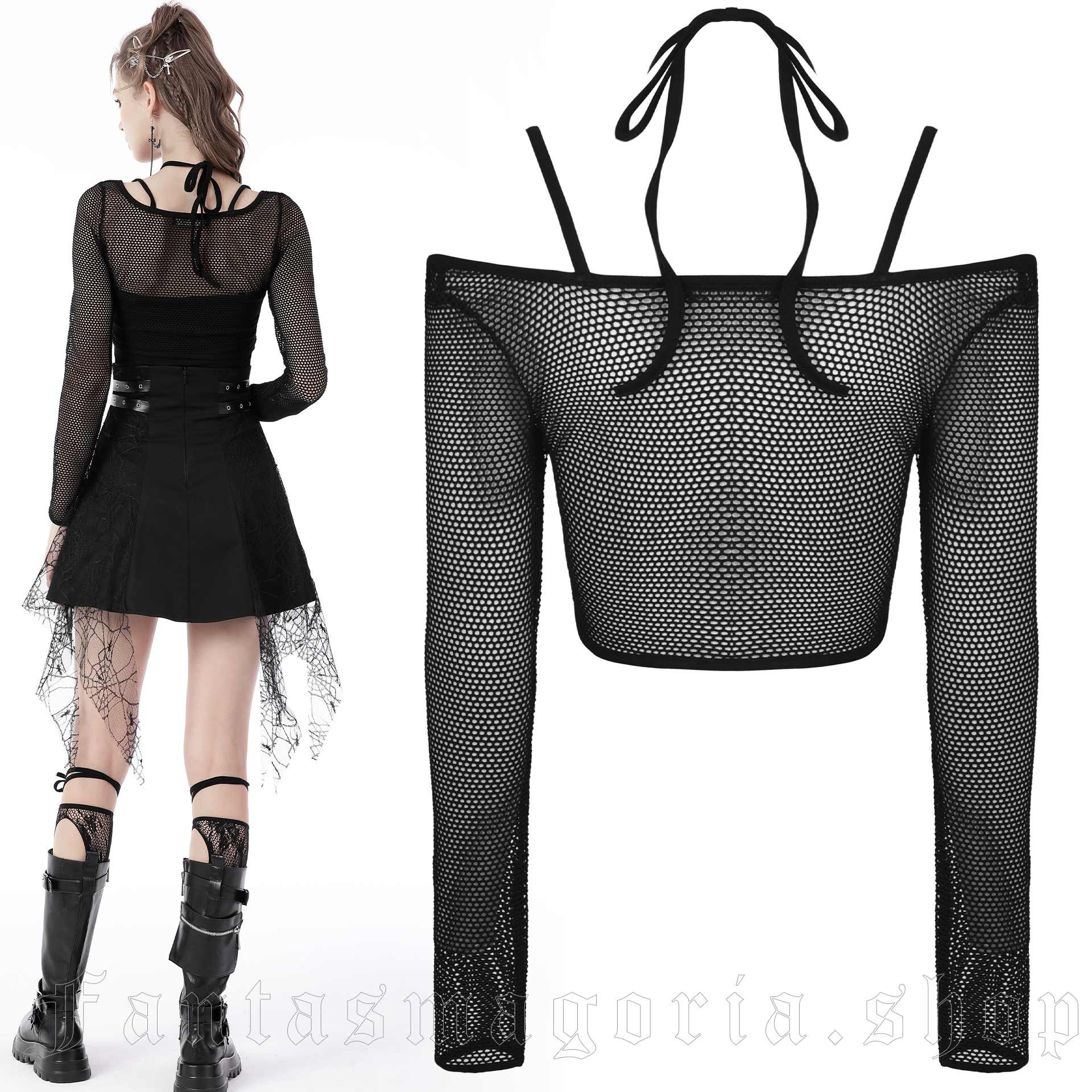 Dark In Love Mesharmor Crop Top – Bild 3