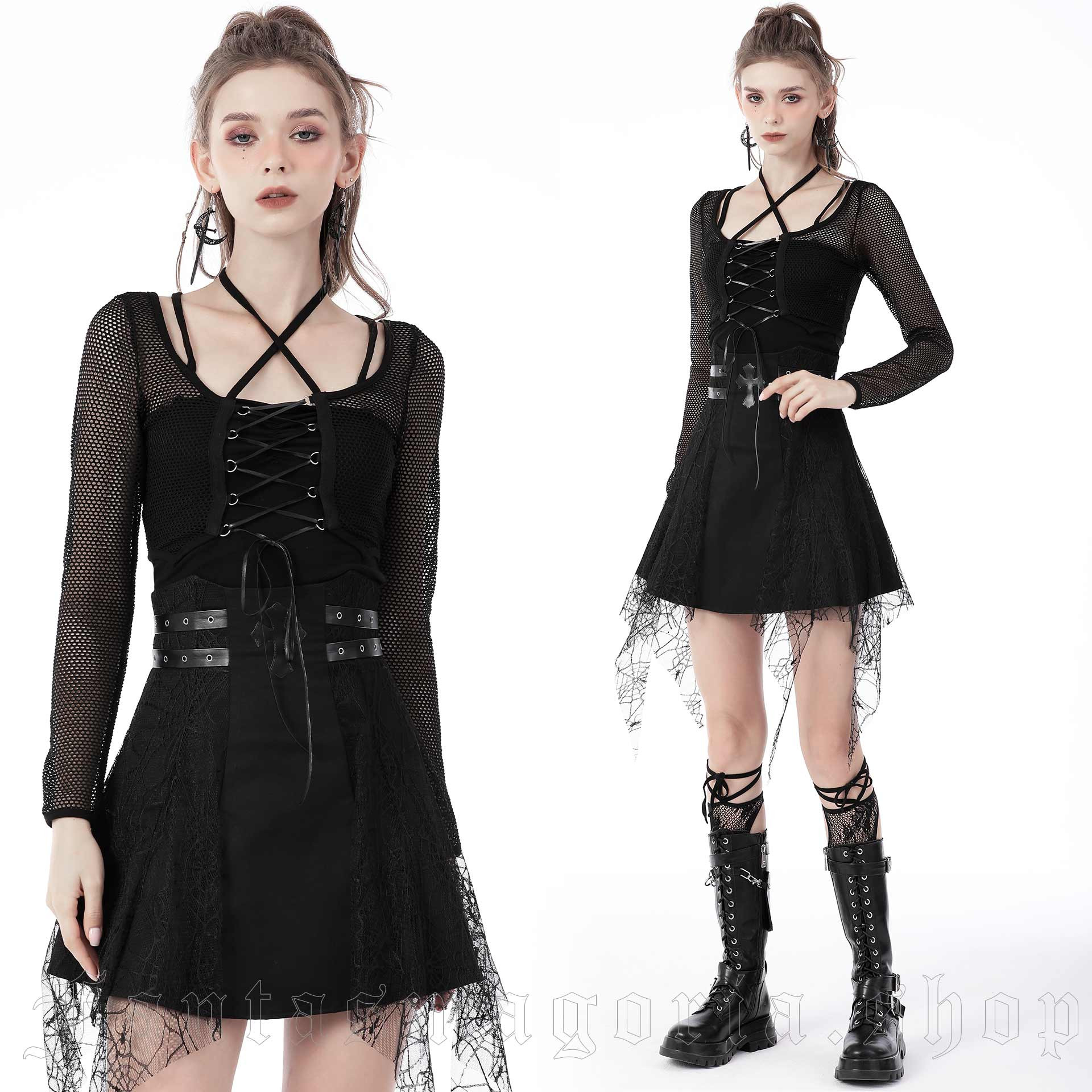 Dark In Love Mesharmor Crop Top – Bild 4