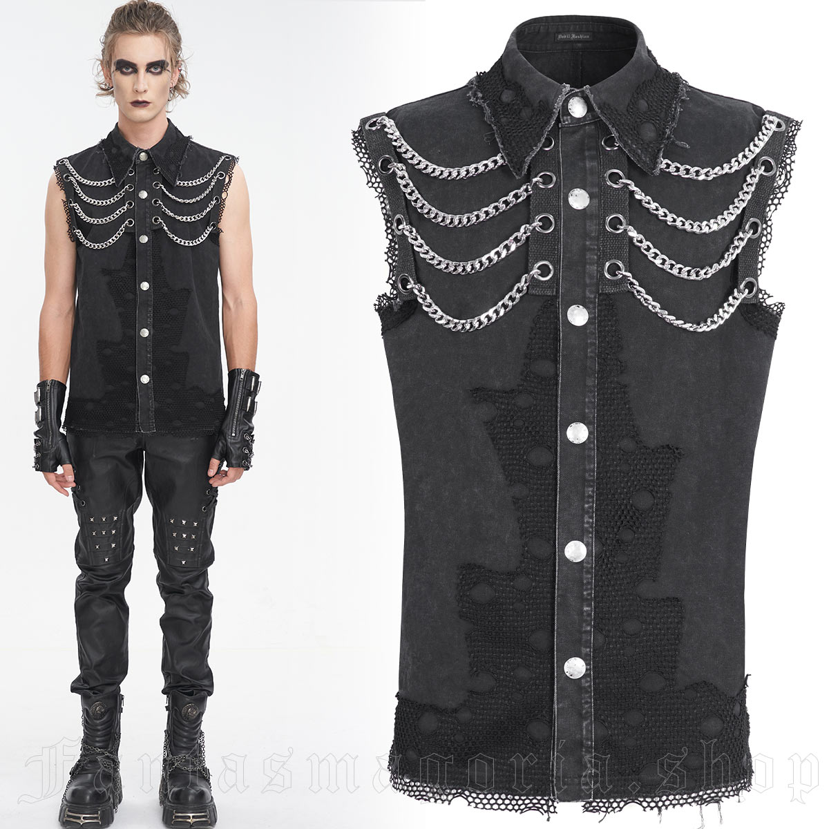 Devil Fashion Mad Nomad Waistcoat – Bild 2