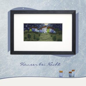 Stickanleitung – Häuser bei Nacht