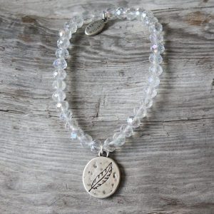 * I FEEL GOOD * Kristallglas Armband * Leichtigkeit * 13 Farben