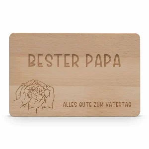Vatertags Brettchen Bester Papa in ca. 20×13 cm