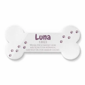 Marmor Knochen als Andenken für Deinen Vierbeiner