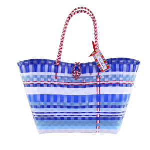 PE FLORENCE Korb HAPPINESS blue multi 2 Größen