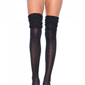Leg Avenue Long Crochet Overknee Socks (Paar)