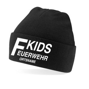 Kinder-Mütze mit Krampe KF Schwarz