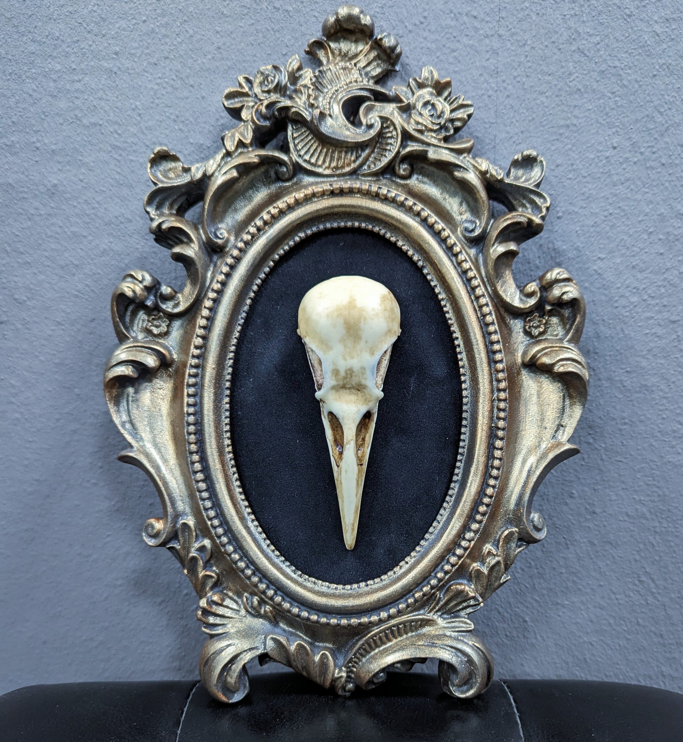 Mystery Creation Wanddekoration Rabenschädel natur – Bild 2