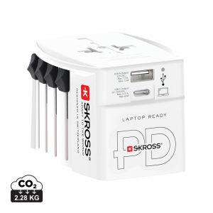 SKROSS World Travel Adapter MUV 65W PD mit USB-C-Kabel