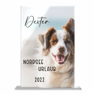 Bedrucktes Standbild Tiere mit Spruch 15×23 cm