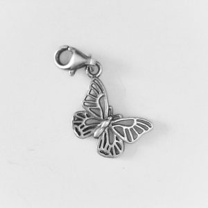 Schmetterling Charm Anhänger Vintage Second Hand Silber 925er