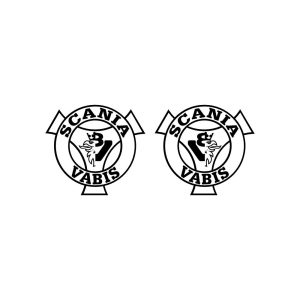 Aufkleber – Scania Vabis mit Greif und V8