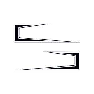 Aufkleber – Dachzacken