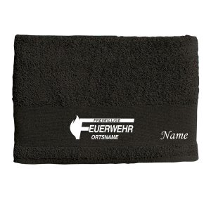 Dusch-/ Saunahandtuch FF Schwarz