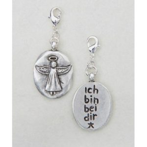 Charm Engel „Ich bin bei dir“ versilbert von Angels Welcome