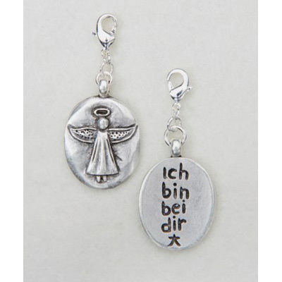Charm Engel „Ich bin bei dir“ versilbert von Angels Welcome – Bild 2