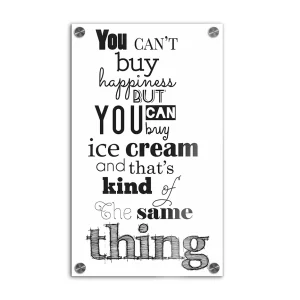 Wand-Bild mit einem Spruch als Druck 30×50 cm