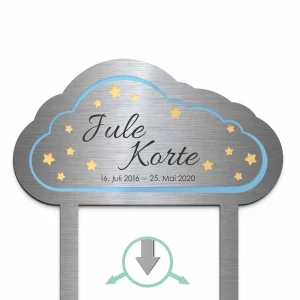 Gedenkstecker Wolke mit persönlicher Widmung