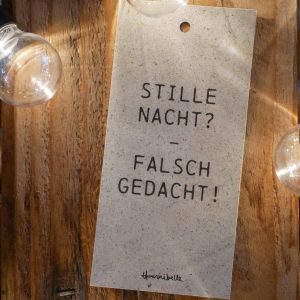Geschenkanhänger Stille Nacht?
