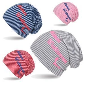 Maritime Beanie Mütze Kind “Kleiner Wattwurm” – Trendig & Komfortabel